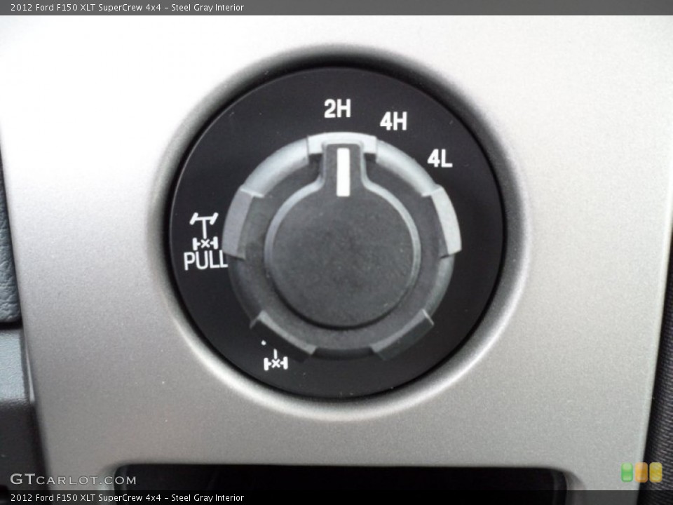 Steel Gray Interior Controls for the 2012 Ford F150 XLT SuperCrew 4x4 #79634870