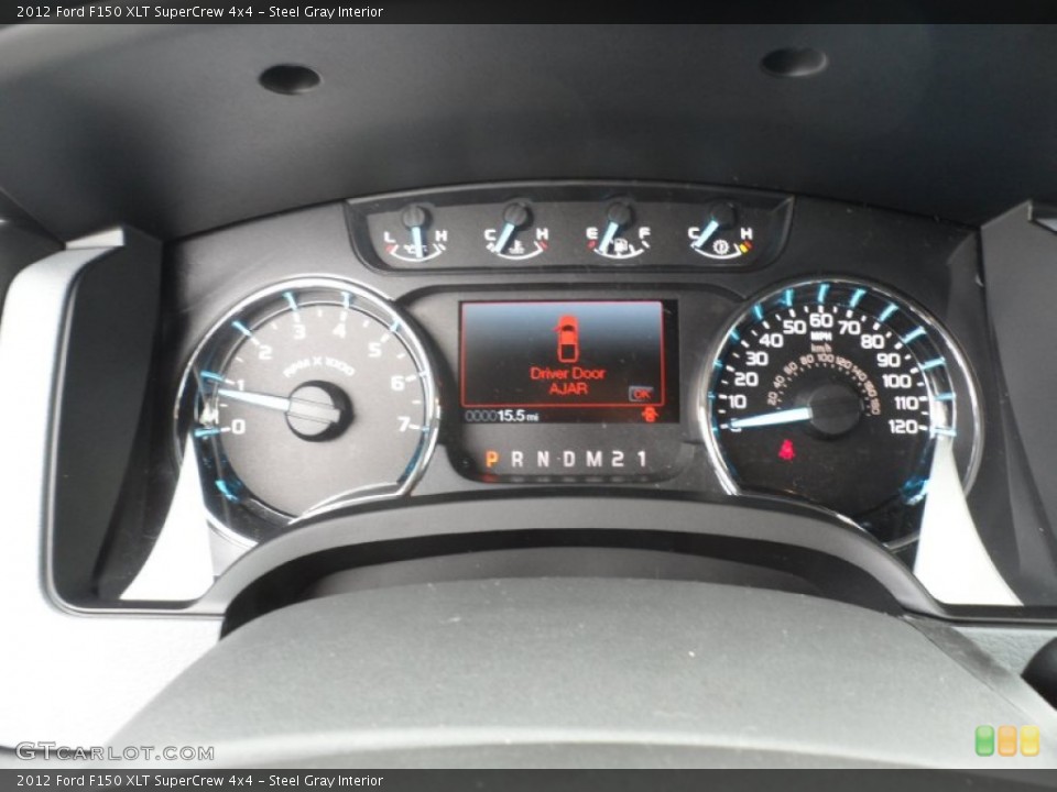 Steel Gray Interior Gauges for the 2012 Ford F150 XLT SuperCrew 4x4 #79634906