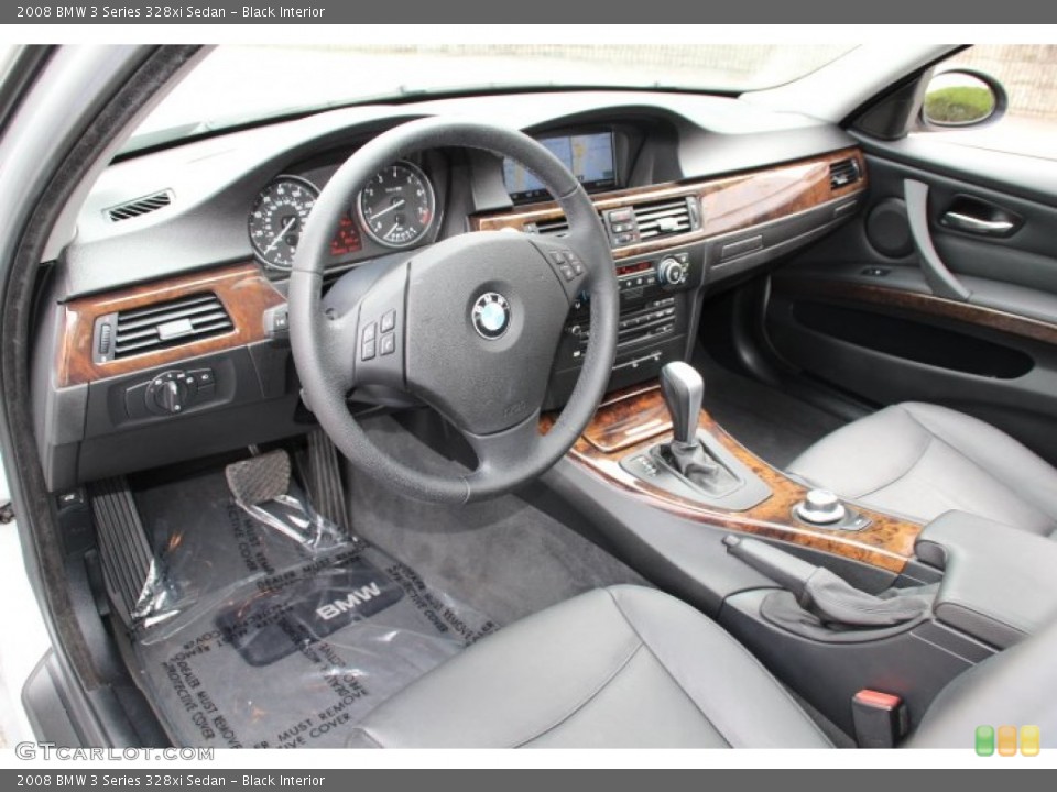 Black Interior Prime Interior for the 2008 BMW 3 Series 328xi Sedan #79635950