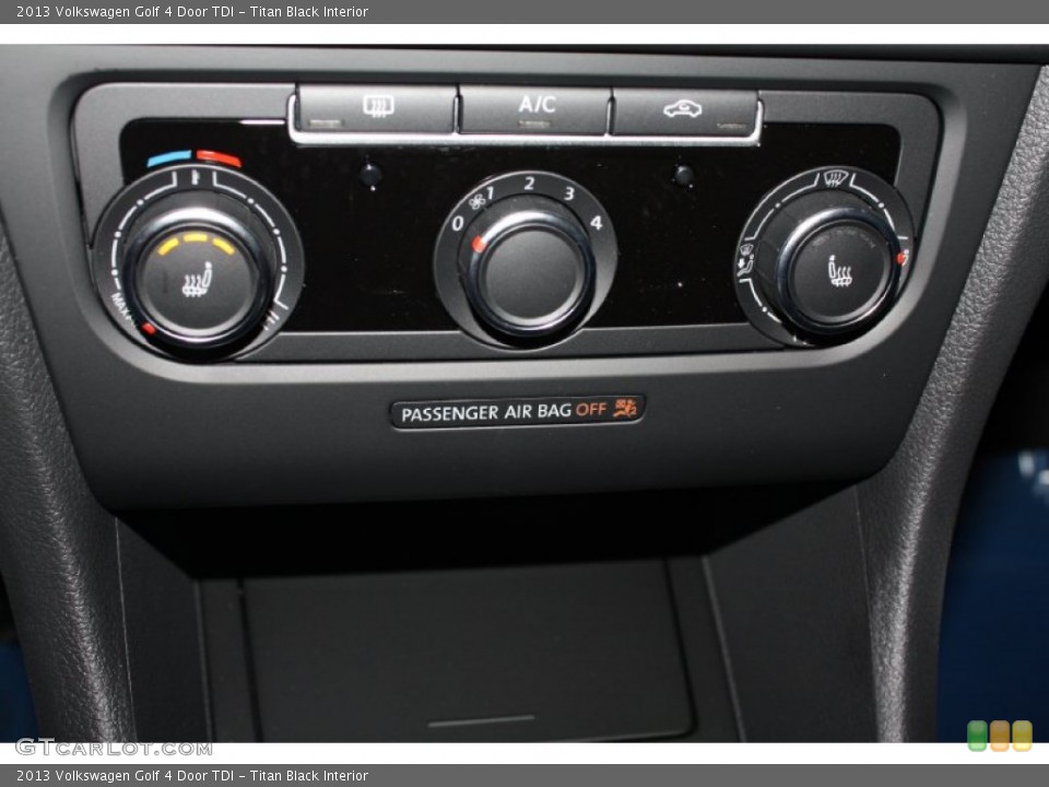 Titan Black Interior Controls for the 2013 Volkswagen Golf 4 Door TDI #79635993