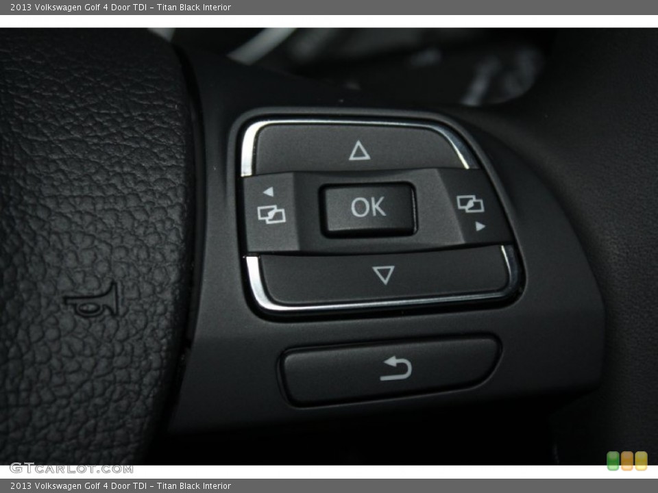 Titan Black Interior Controls for the 2013 Volkswagen Golf 4 Door TDI #79636111