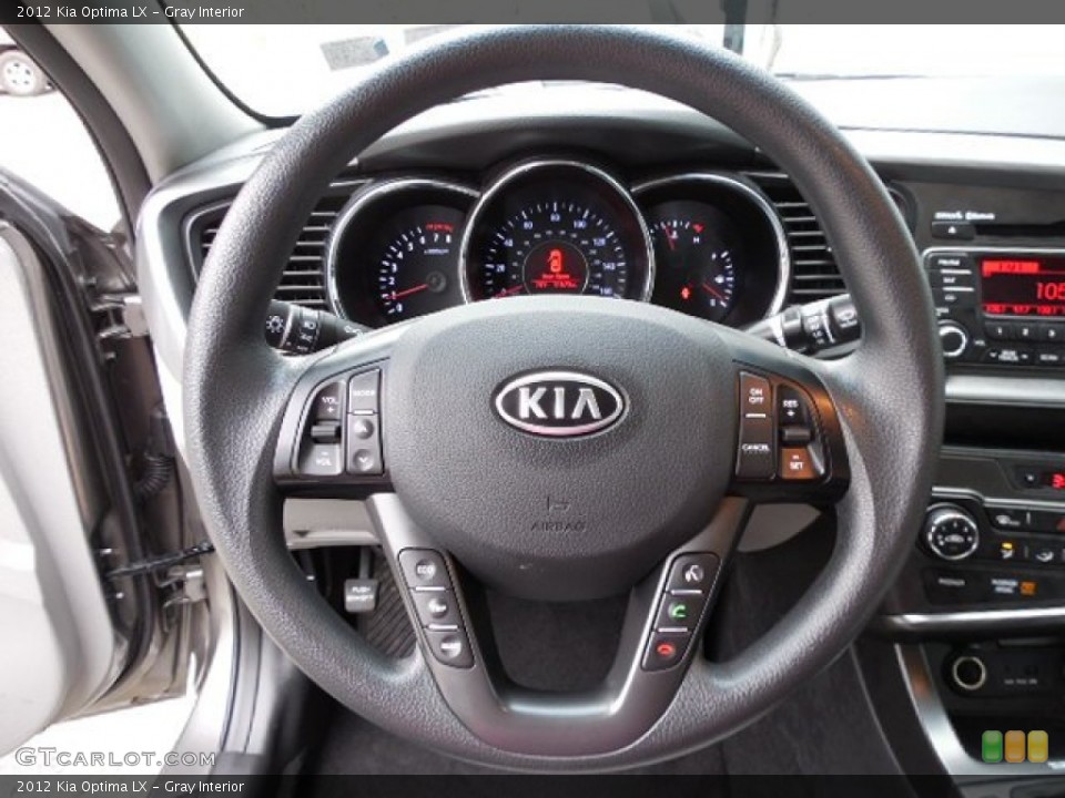 Gray Interior Steering Wheel for the 2012 Kia Optima LX #79637741