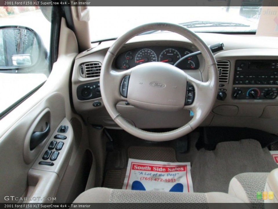 Tan Interior Steering Wheel for the 2001 Ford F150 XLT SuperCrew 4x4 #79637843