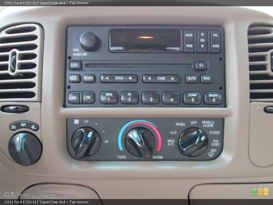 Tan Interior Controls for the 2001 Ford F150 XLT SuperCrew 4x4 #79637857