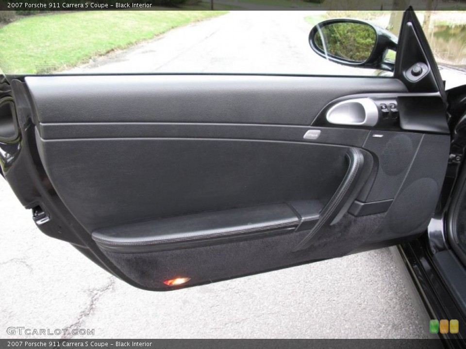 Black Interior Door Panel for the 2007 Porsche 911 Carrera S Coupe #79638857