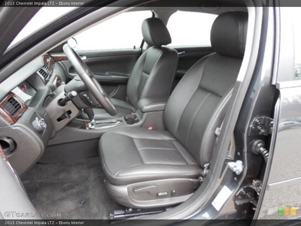 Ebony Interior Front Seat for the 2013 Chevrolet Impala LTZ #79639193