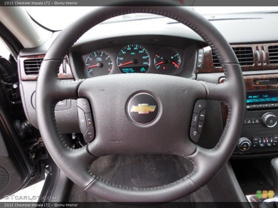 Ebony Interior Steering Wheel for the 2013 Chevrolet Impala LTZ #79639226
