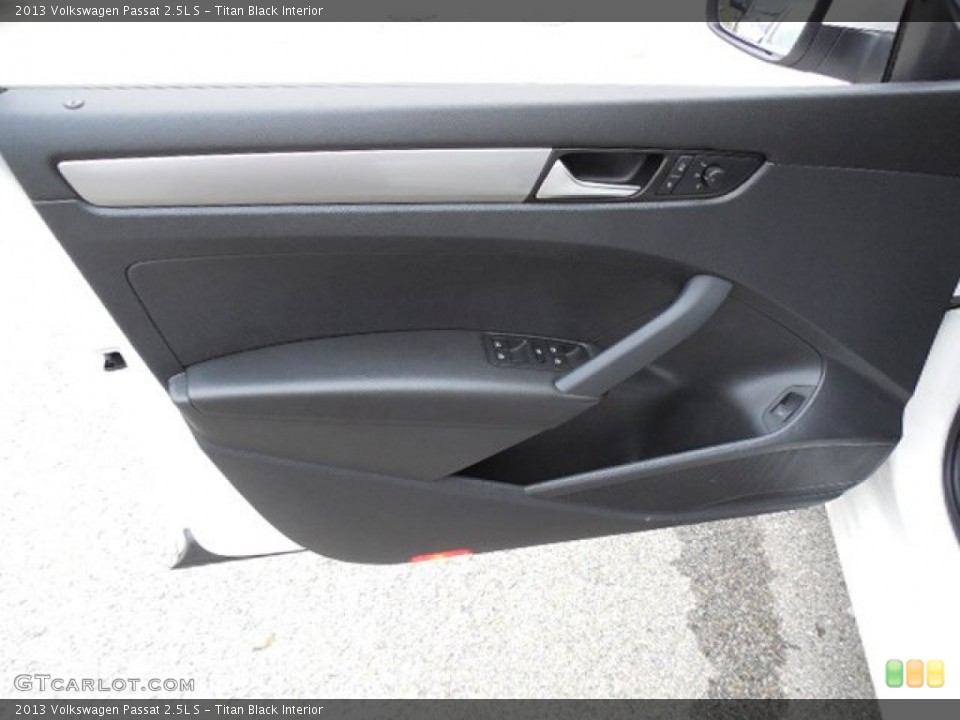 Titan Black Interior Door Panel for the 2013 Volkswagen Passat 2.5L S #79639460