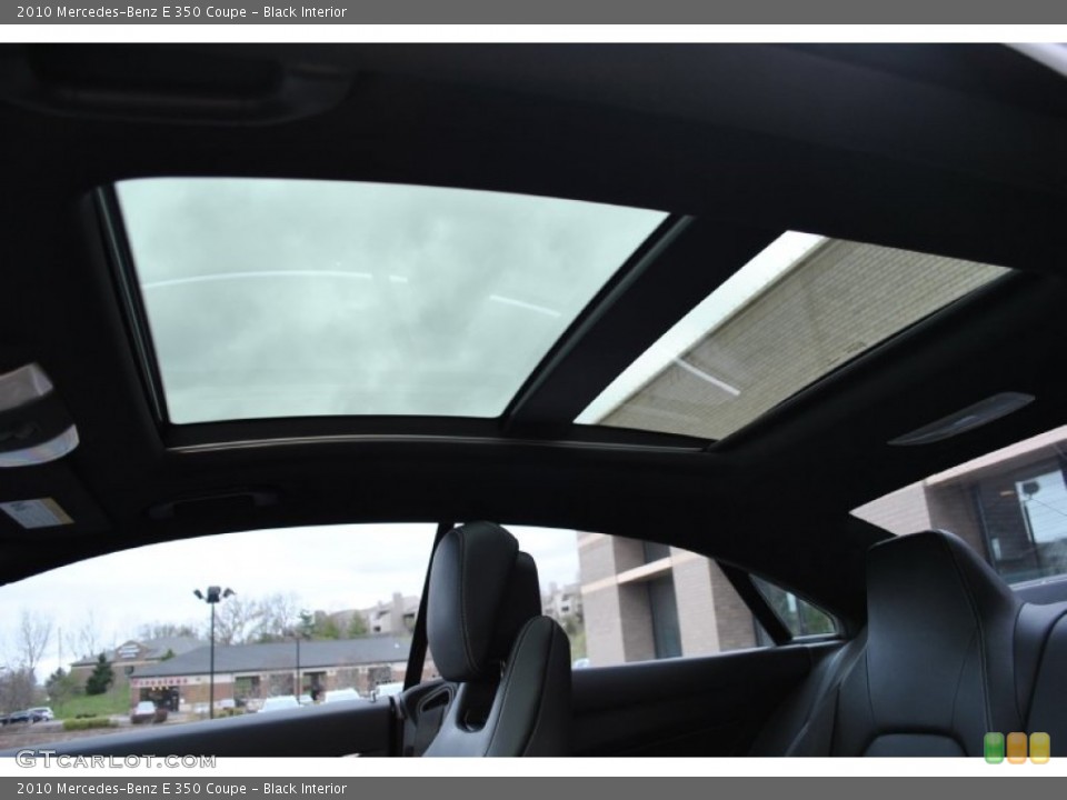Black Interior Sunroof for the 2010 Mercedes-Benz E 350 Coupe #79639663