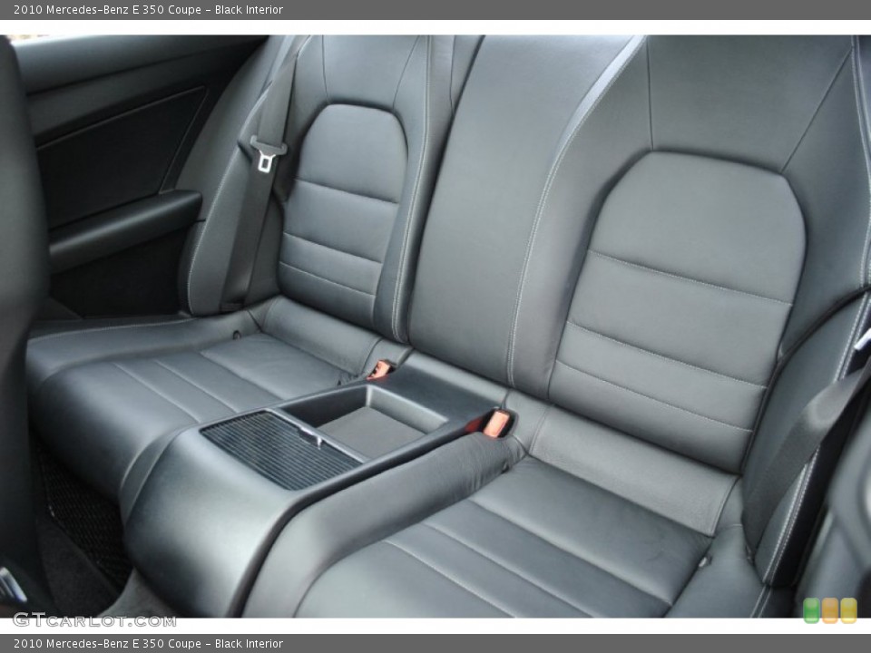 Black Interior Rear Seat for the 2010 Mercedes-Benz E 350 Coupe #79639699