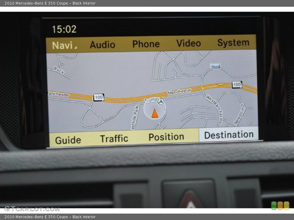 Black Interior Navigation for the 2010 Mercedes-Benz E 350 Coupe #79639719
