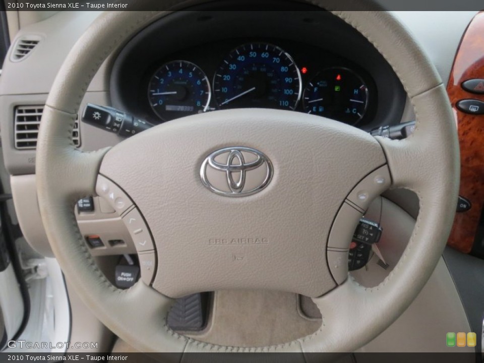 Taupe Interior Steering Wheel for the 2010 Toyota Sienna XLE #79639760