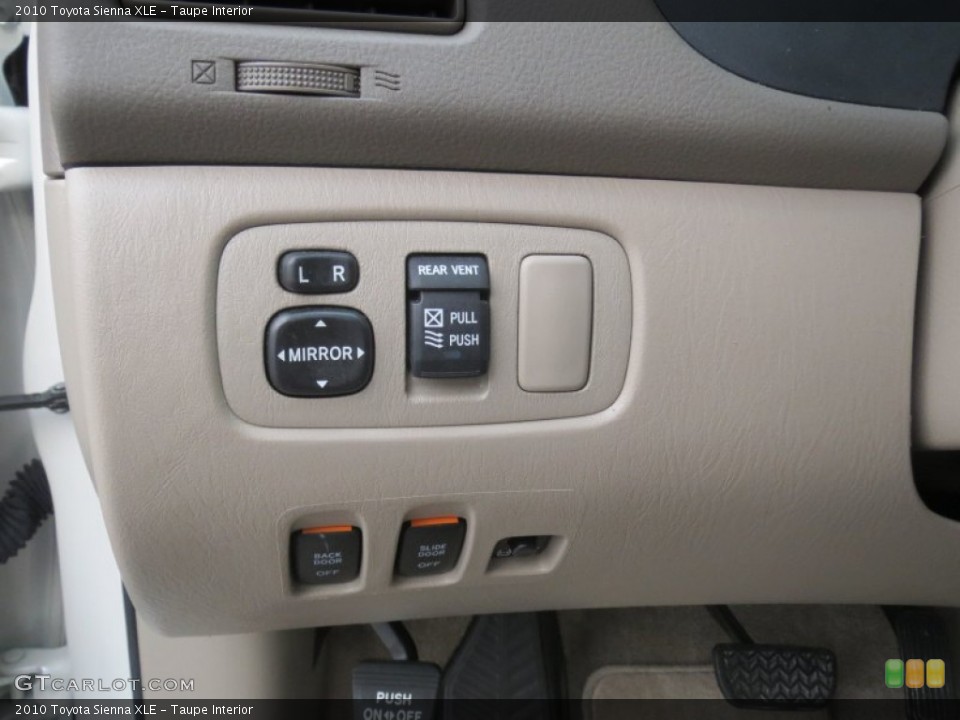 Taupe Interior Controls for the 2010 Toyota Sienna XLE #79639799