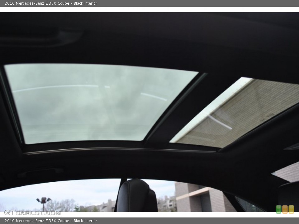 Black Interior Sunroof for the 2010 Mercedes-Benz E 350 Coupe #79640029