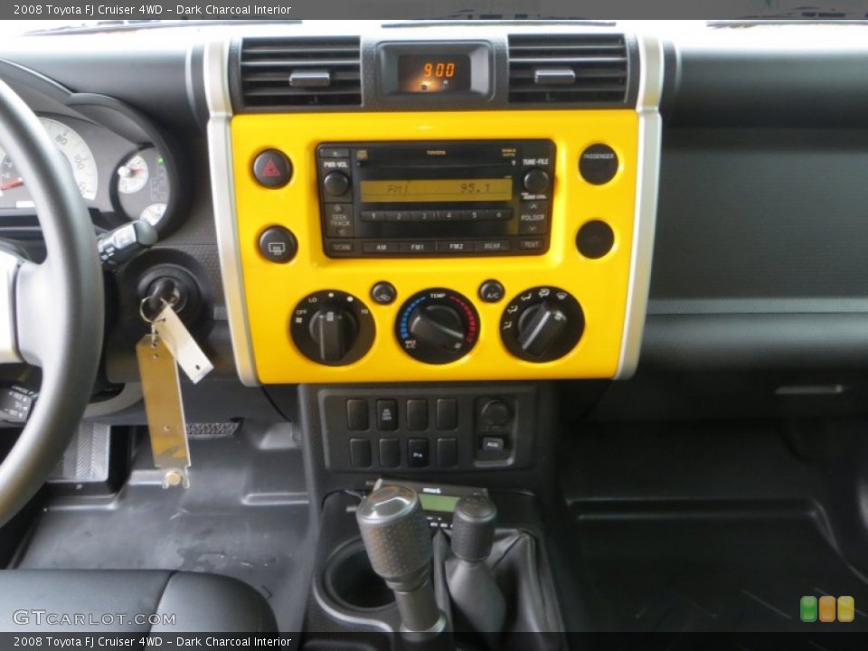 Dark Charcoal Interior Controls for the 2008 Toyota FJ Cruiser 4WD #79640597