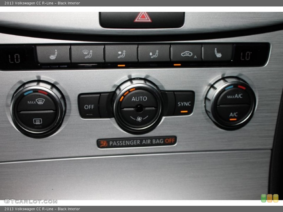 Black Interior Controls for the 2013 Volkswagen CC R-Line #79642001
