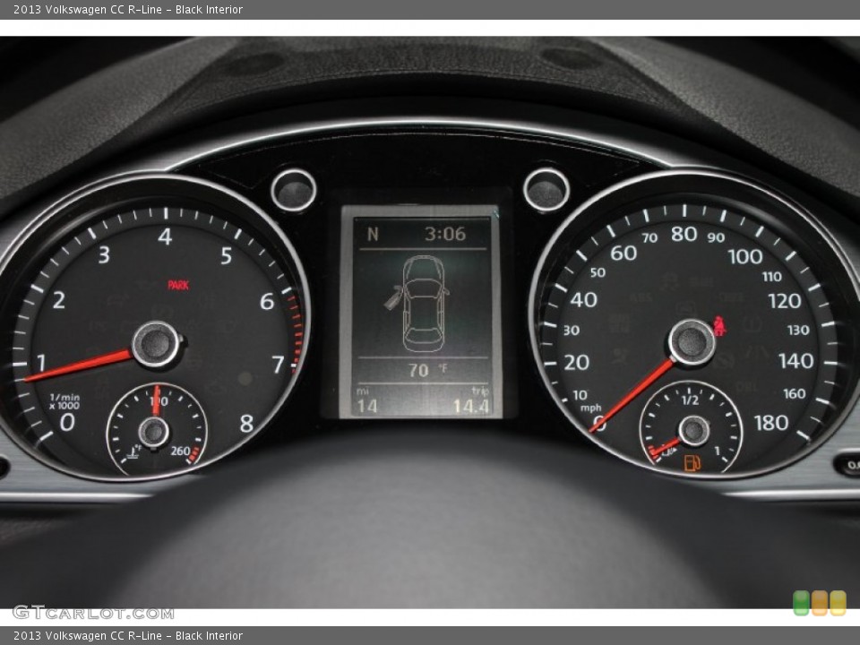 Black Interior Gauges for the 2013 Volkswagen CC R-Line #79642142