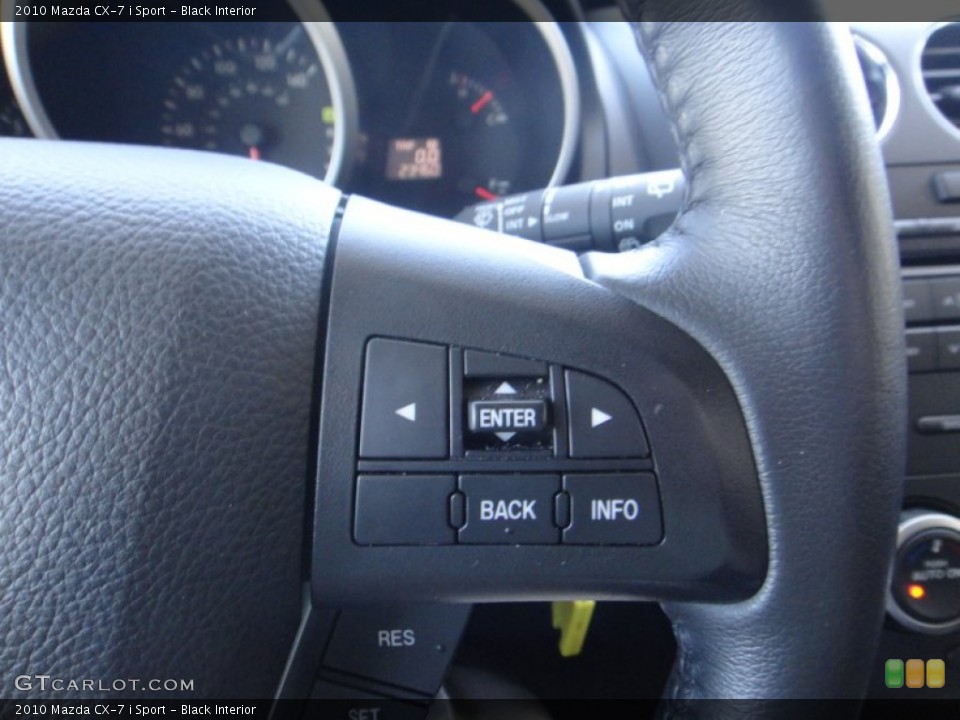 Black Interior Controls for the 2010 Mazda CX-7 i Sport #79644760