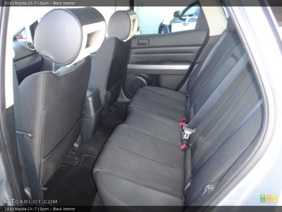 Black Interior Rear Seat for the 2010 Mazda CX-7 i Sport #79644813