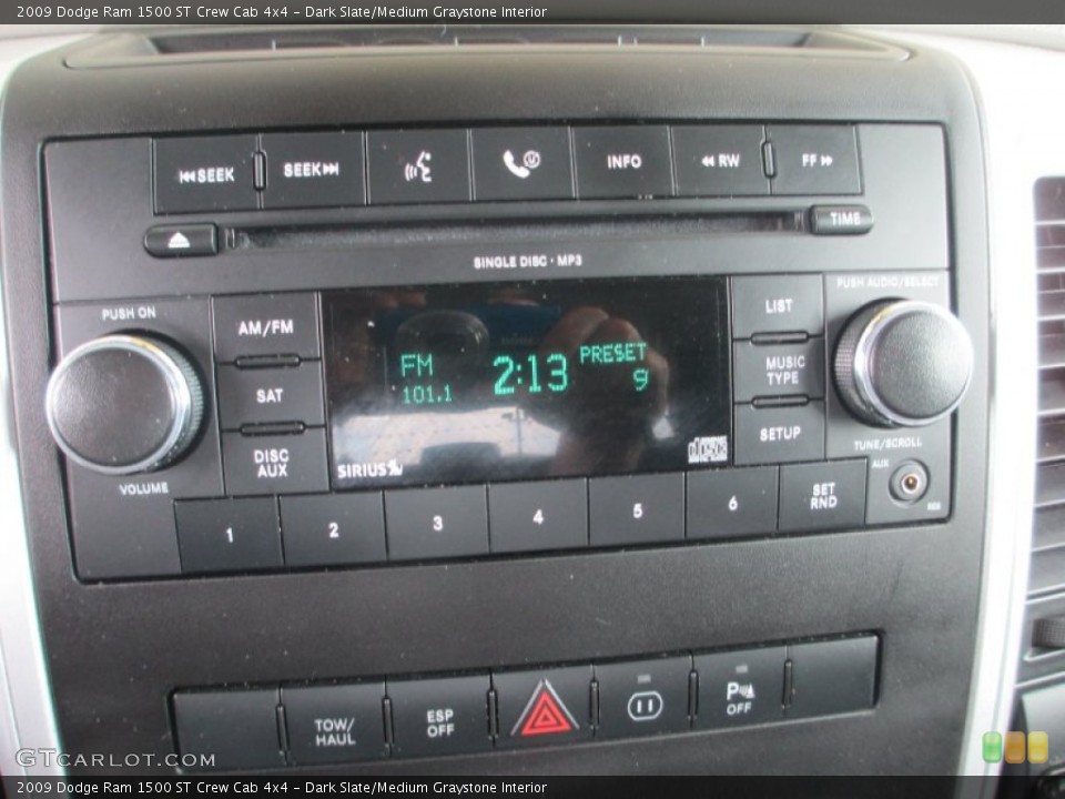 Dark Slate/Medium Graystone Interior Audio System for the 2009 Dodge Ram 1500 ST Crew Cab 4x4 #79645301