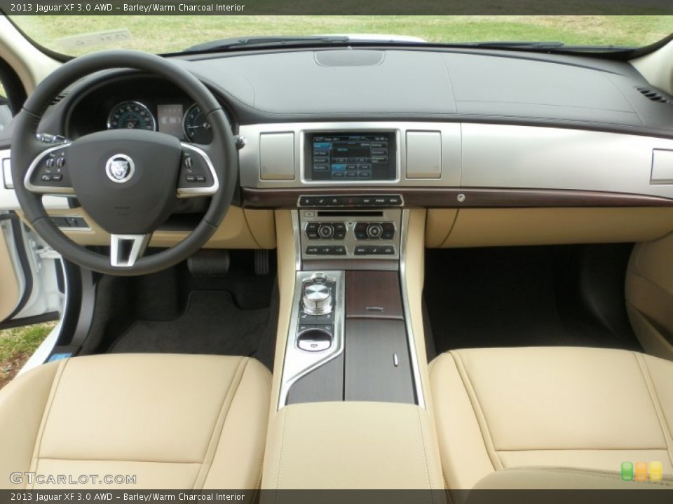 Barley/Warm Charcoal Interior Dashboard for the 2013 Jaguar XF 3.0 AWD #79646907