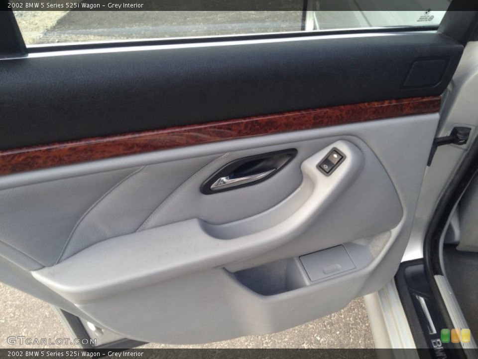 Grey Interior Door Panel for the 2002 BMW 5 Series 525i Wagon #79647362
