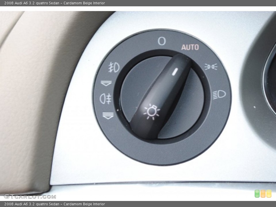 Cardamom Beige Interior Controls for the 2008 Audi A6 3.2 quattro Sedan #79647371