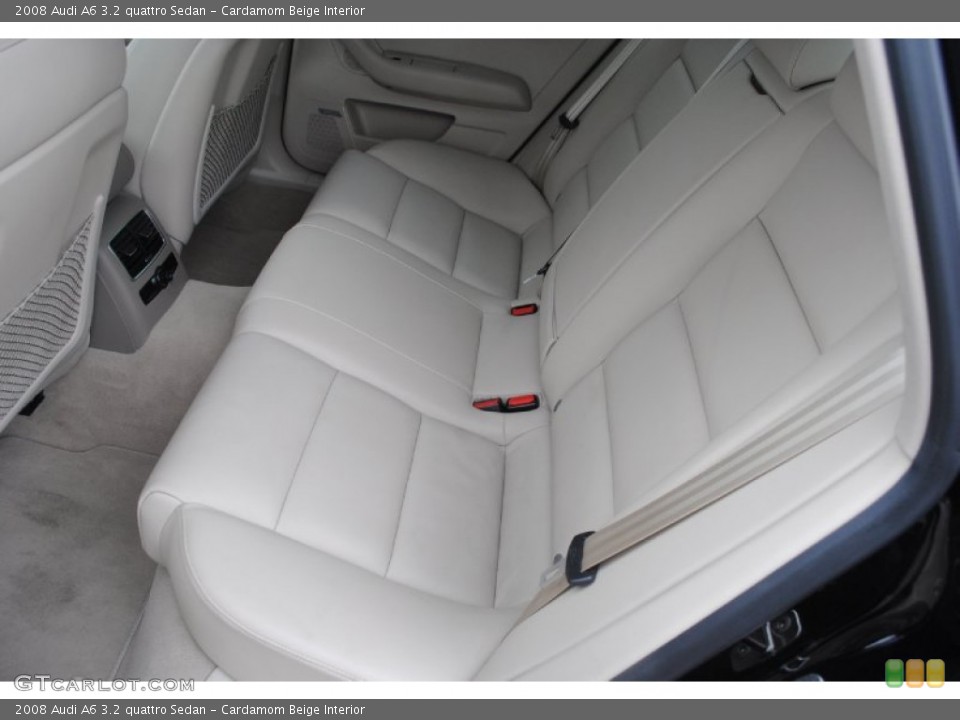 Cardamom Beige Interior Rear Seat for the 2008 Audi A6 3.2 quattro Sedan #79647389