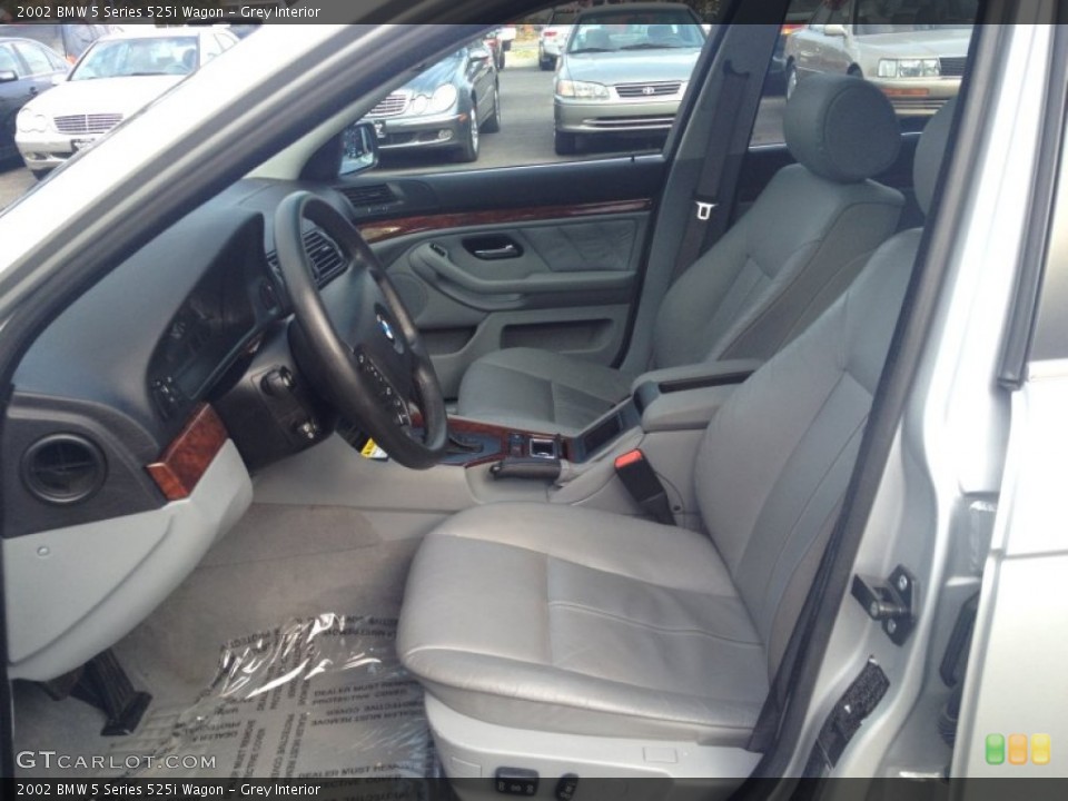 Grey Interior Front Seat for the 2002 BMW 5 Series 525i Wagon #79647479