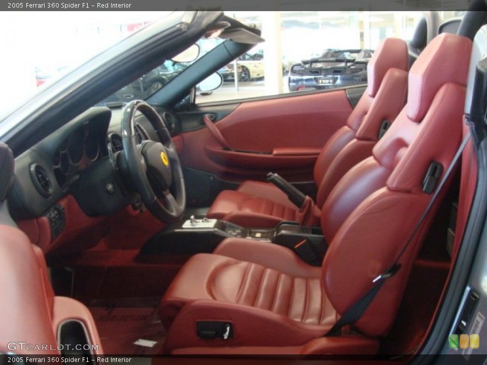 Red Interior Photo for the 2005 Ferrari 360 Spider F1 #79649030