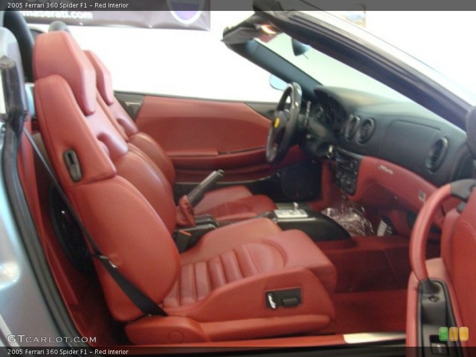 Red Interior Front Seat for the 2005 Ferrari 360 Spider F1 #79649053