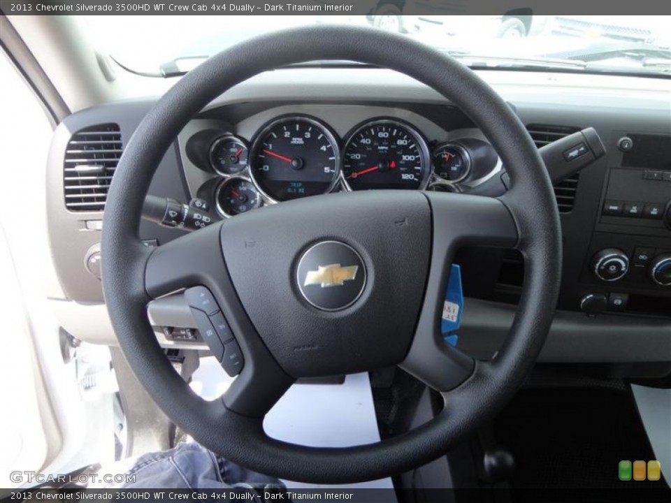 Dark Titanium Interior Steering Wheel for the 2013 Chevrolet Silverado 3500HD WT Crew Cab 4x4 Dually #79649100