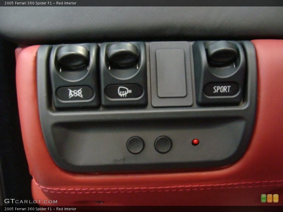 Red Interior Controls for the 2005 Ferrari 360 Spider F1 #79649119