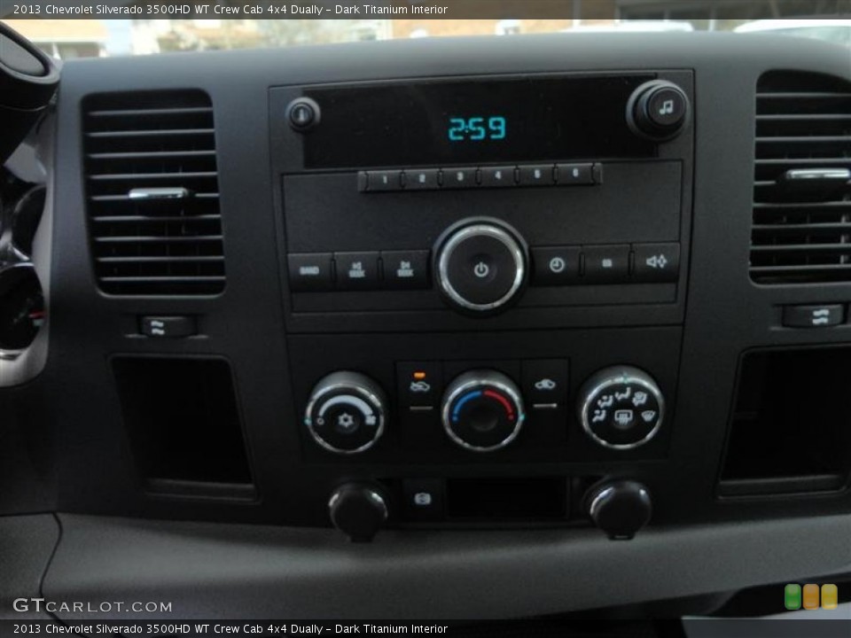 Dark Titanium Interior Controls for the 2013 Chevrolet Silverado 3500HD WT Crew Cab 4x4 Dually #79649120
