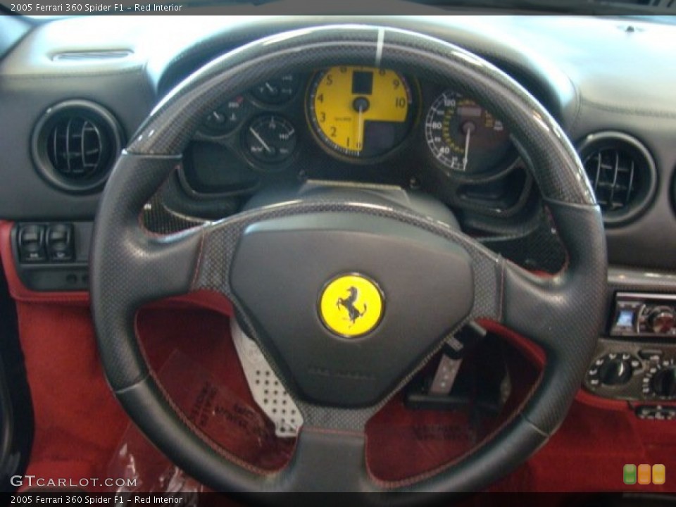 Red Interior Steering Wheel for the 2005 Ferrari 360 Spider F1 #79649139