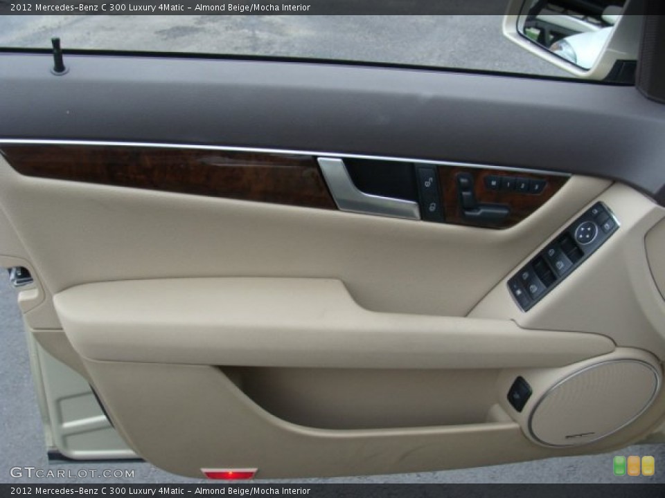 Almond Beige/Mocha Interior Door Panel for the 2012 Mercedes-Benz C 300 Luxury 4Matic #79649855