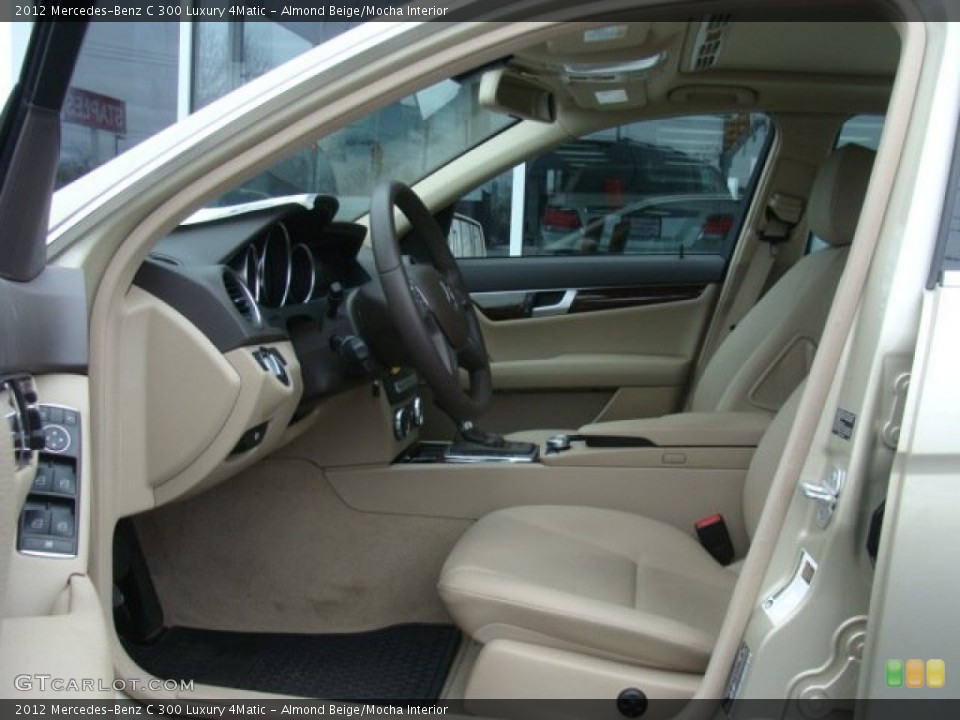 Almond Beige/Mocha Interior Photo for the 2012 Mercedes-Benz C 300 Luxury 4Matic #79649873