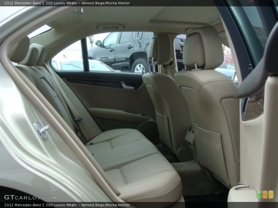 Almond Beige/Mocha Interior Rear Seat for the 2012 Mercedes-Benz C 300 Luxury 4Matic #79649966