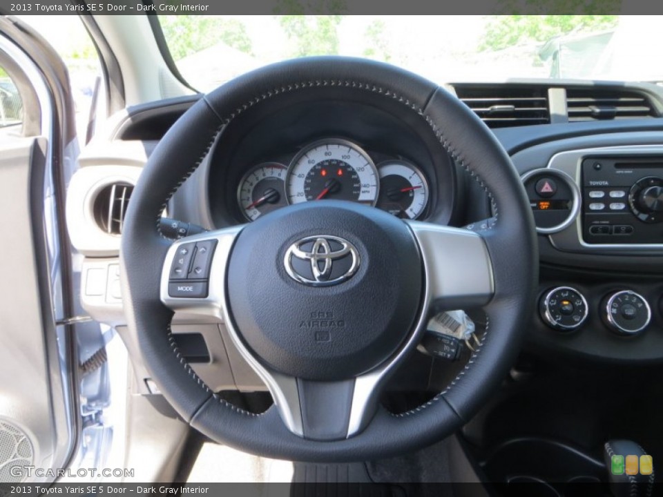 Dark Gray Interior Steering Wheel for the 2013 Toyota Yaris SE 5 Door #79650134