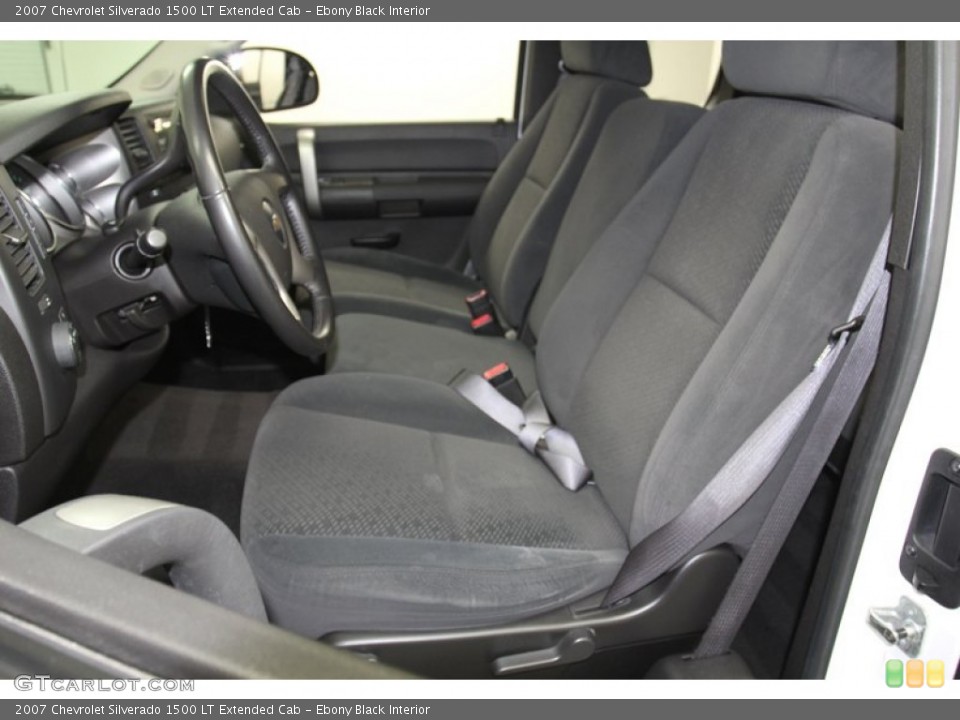 Ebony Black Interior Photo for the 2007 Chevrolet Silverado 1500 LT Extended Cab #79650678