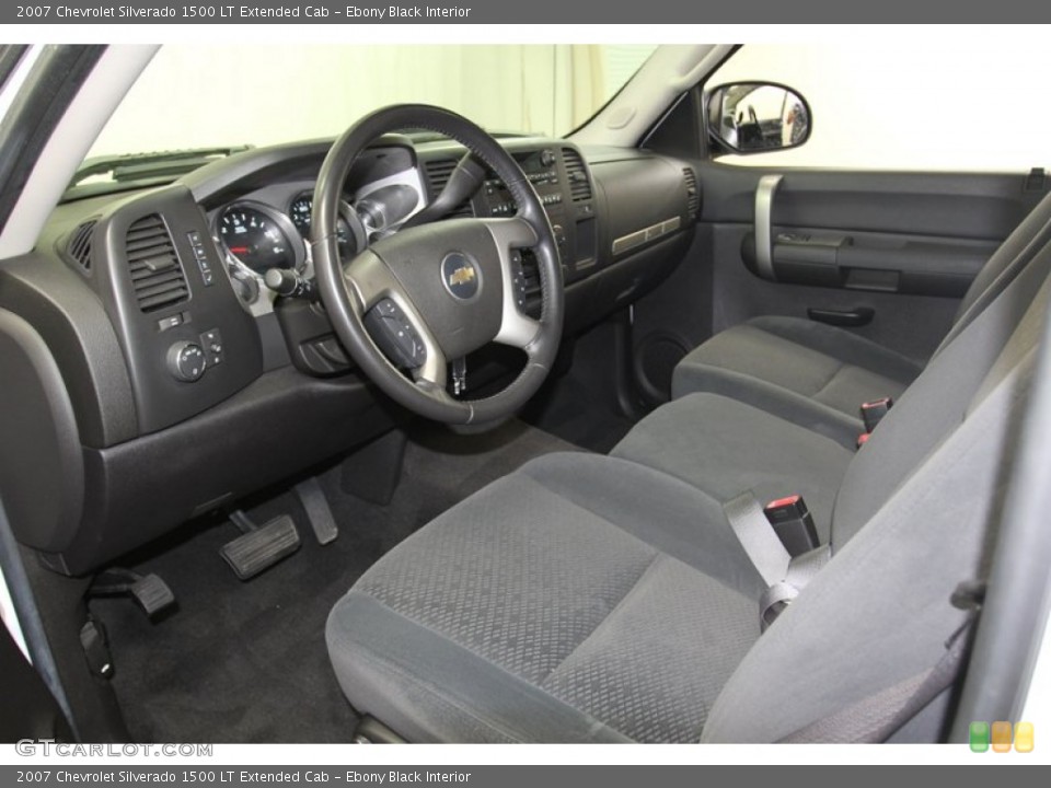 Ebony Black Interior Prime Interior for the 2007 Chevrolet Silverado 1500 LT Extended Cab #79650882