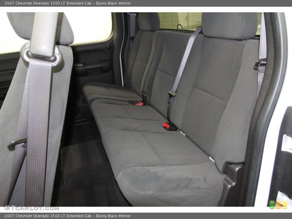 Ebony Black Interior Rear Seat for the 2007 Chevrolet Silverado 1500 LT Extended Cab #79650893