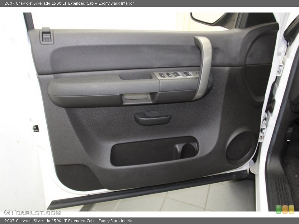 Ebony Black Interior Door Panel for the 2007 Chevrolet Silverado 1500 LT Extended Cab #79650919