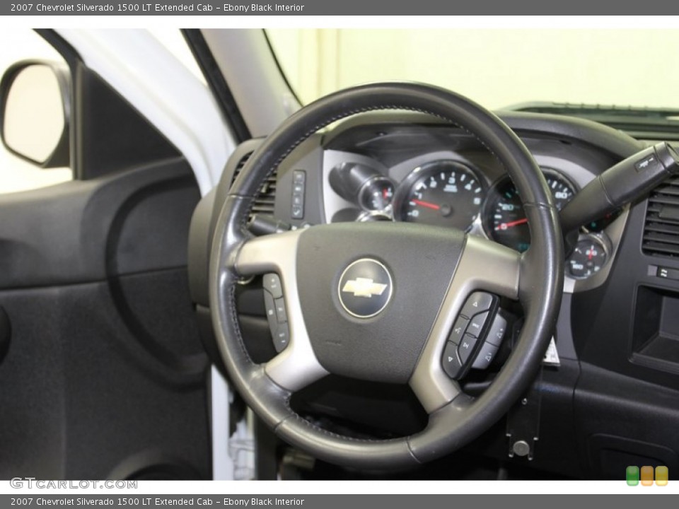 Ebony Black Interior Steering Wheel for the 2007 Chevrolet Silverado 1500 LT Extended Cab #79651135