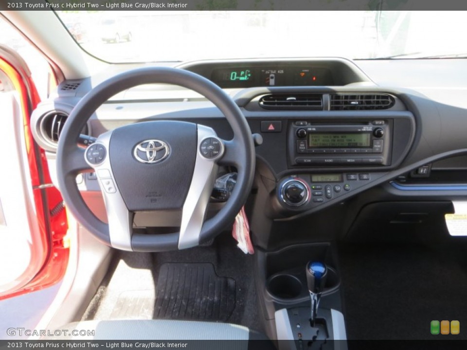 Light Blue Gray/Black Interior Dashboard for the 2013 Toyota Prius c Hybrid Two #79651376