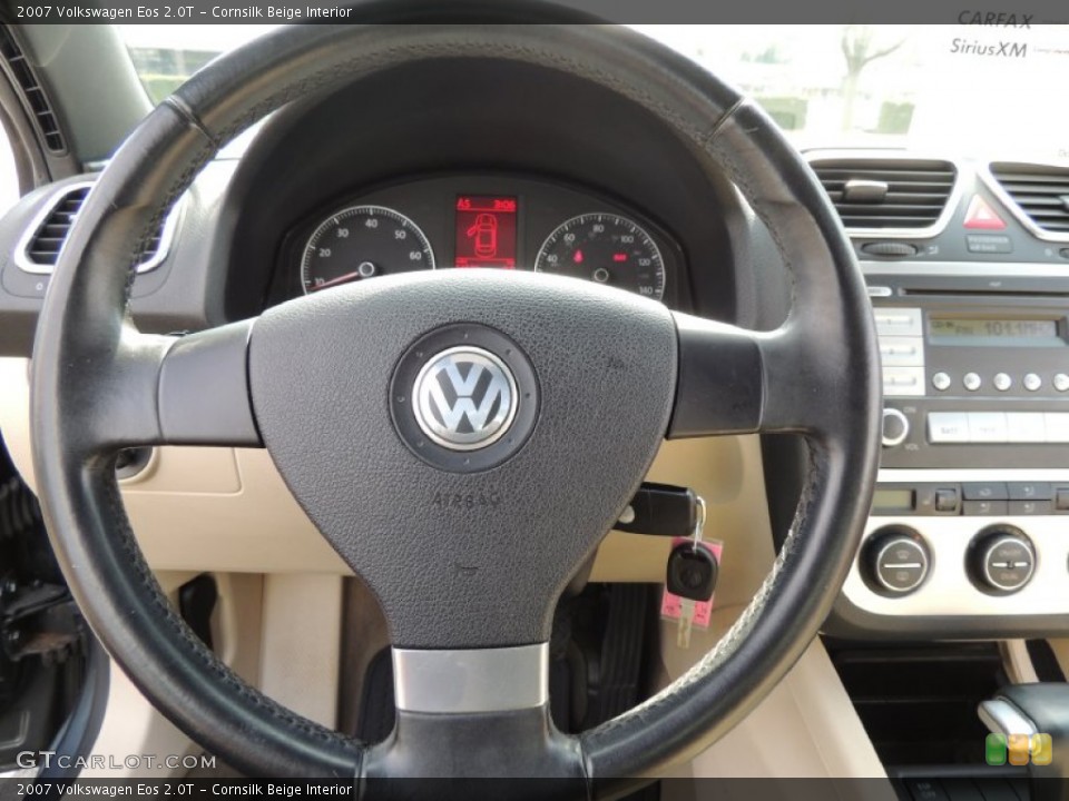 Cornsilk Beige Interior Steering Wheel for the 2007 Volkswagen Eos 2.0T #79651532