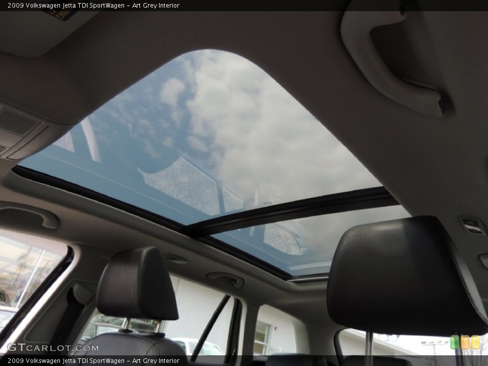 Art Grey Interior Sunroof for the 2009 Volkswagen Jetta TDI SportWagen #79651551