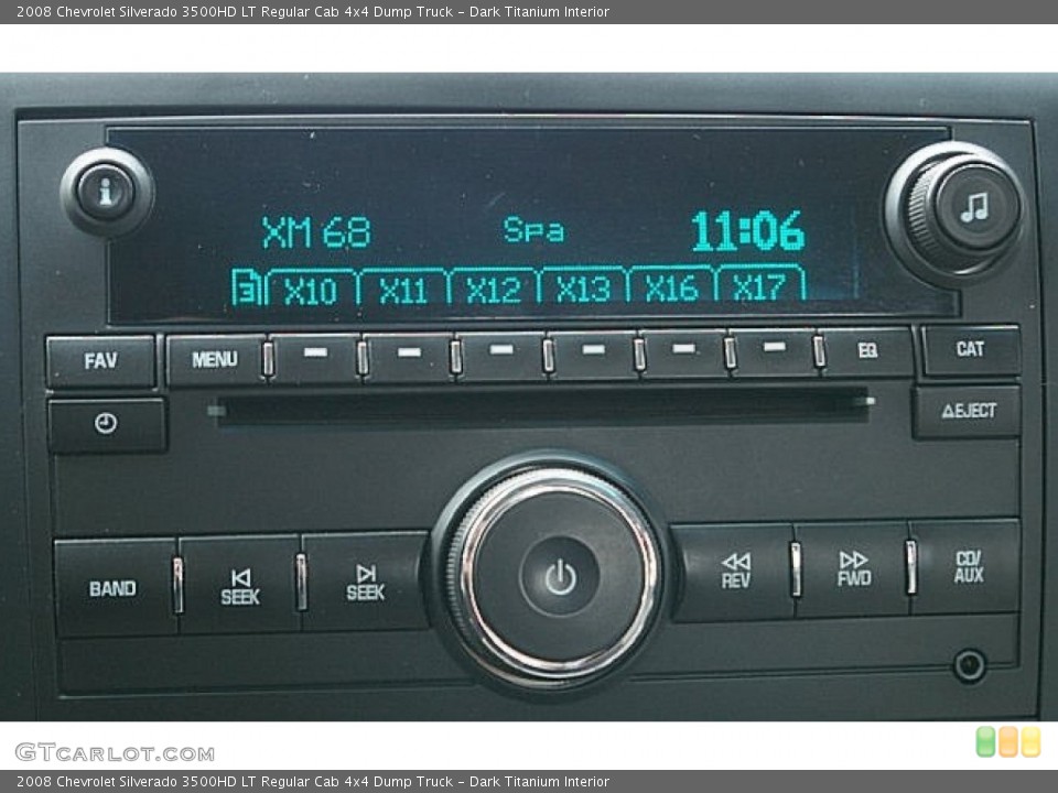 Dark Titanium Interior Audio System for the 2008 Chevrolet Silverado 3500HD LT Regular Cab 4x4 Dump Truck #79651564