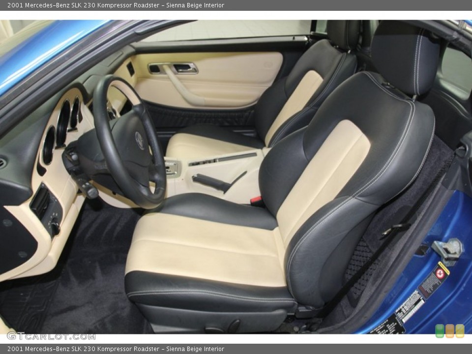 Sienna Beige Interior Front Seat for the 2001 Mercedes-Benz SLK 230 Kompressor Roadster #79651622