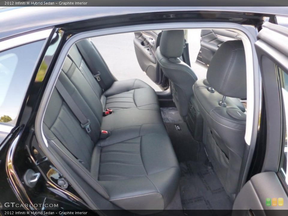 Graphite Interior Rear Seat for the 2012 Infiniti M Hybrid Sedan #79651785